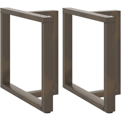 vidaXL T-vormige Tafelpoten - 70x35x(72-73)cm - Natuurstaal vidaXL T-vormige Tafelpoten - 70x35x(72-73)cm - Natuurstaal