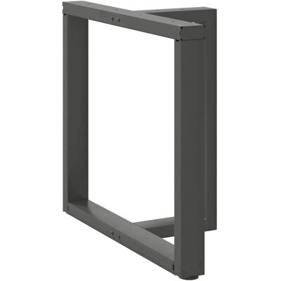 vidaXL 4013062 Bordben - T-formet, Antracit - Bordben vidaXL 4013062 Bordben - T-formet, Antracit - Bordben