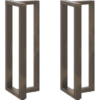 vidaXL T-formede bordben 2 stk Naturstål 40x35x(110-111)cm - Bordben vidaXL T-formede bordben 2 stk Naturstål 40x35x(110-111)cm - Bordben