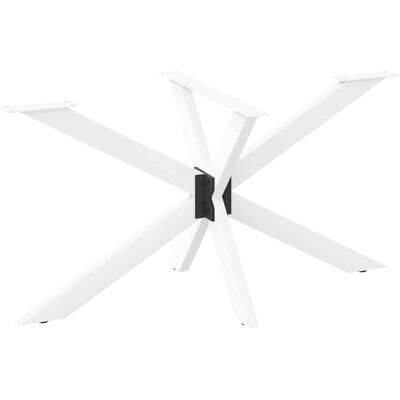 vidaXL White Steel Spider Shape Dining Table Legs - Dining Table Legs vidaXL White Steel Spider Shape Dining Table Legs - Dining Table Legs