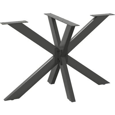 vidaXL Esstischbein in Spinnenform Anthrazit 120x68x(72-73) cm Stahl vidaXL Esstischbein in Spinnenform Anthrazit 120x68x(72-73) cm Stahl