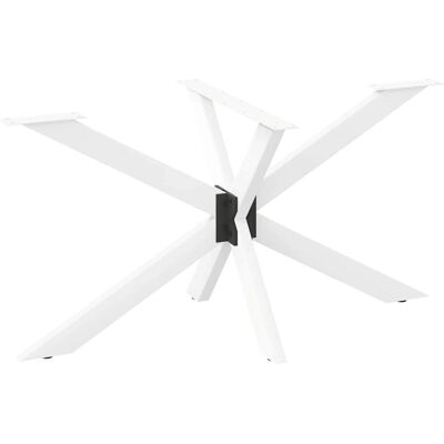 vidaXL White Steel Spider Shape Dining Table Legs - Dining Table Legs vidaXL White Steel Spider Shape Dining Table Legs - Dining Table Legs