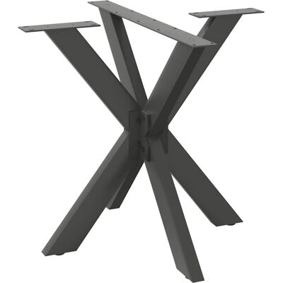 vidaXL Esstischbein in Spinnenform Anthrazit 85x85x(72-73) cm Stahl vidaXL Esstischbein in Spinnenform Anthrazit 85x85x(72-73) cm Stahl