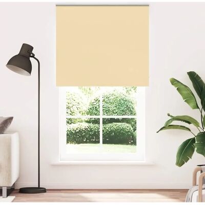 vidaXL Beige Polyester Verduisteringsrollo - Rolgordijn vidaXL Beige Polyester Verduisteringsrollo - Rolgordijn