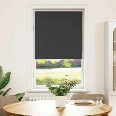 vidaXL Verdunkelungsrollo Schwarz - 65x175 cm, Polyester vidaXL Verdunkelungsrollo Schwarz - 65x175 cm, Polyester