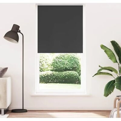 Store enroulable VIDAXL Noir 105x210 cm polyester - Publicité Store enroulable VIDAXL Noir 105x210 cm polyester - Publicité