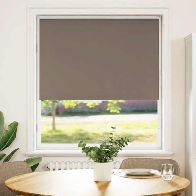 vidaXL Braune Polyester Verdunkelungsrollo - Rollo vidaXL Braune Polyester Verdunkelungsrollo - Rollo