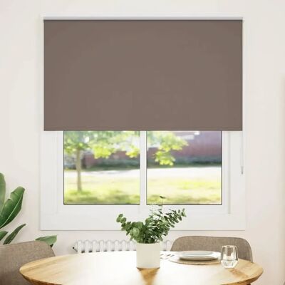 vidaXL Verduisteringsrolgordijn Koffiebruin 120x150cm Stofbreedte vidaXL Verduisteringsrolgordijn Koffiebruin 120x150cm Stofbreedte