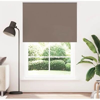 vidaXL Persianas Enrollables Opacas Café - Ventana vidaXL Persianas Enrollables Opacas Café - Ventana