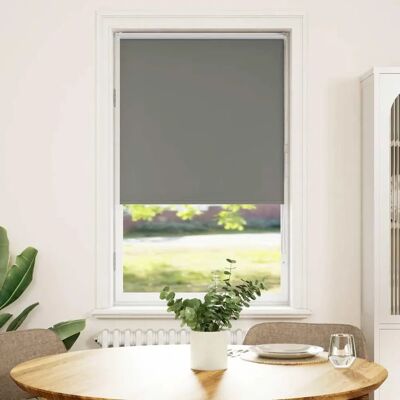 vidaXL Grau 80x150cm Polyester Verdunkelungsrollo - rollo blind vidaXL Grau 80x150cm Polyester Verdunkelungsrollo - rollo blind