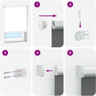 vidaXL Marineblau Verdunkelungsrollo - Produkttyp vidaXL Marineblau Verdunkelungsrollo - Produkttyp