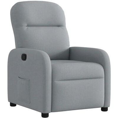 Chaise d'accent VidaXL - Fauteuil Relaxation Manuel, Gris Clair, Confortable - Publicité Chaise d'accent VidaXL - Fauteuil Relaxation Manuel, Gris Clair, Confortable - Publicité