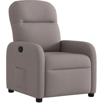 Chaise d'accent VidaXL - Reclinable manuel, Tissu rembourré, Poche latérale - Publicité Chaise d'accent VidaXL - Reclinable manuel, Tissu rembourré, Poche latérale - Publicité