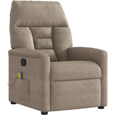 VIDAXL - 4015570 - Taupe microvezel - Elektrische massagestoel VIDAXL - 4015570 - Taupe microvezel - Elektrische massagestoel