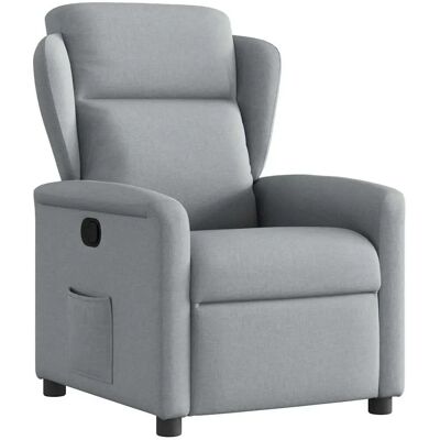 VidaXL Fauteuil d'Accent - Reclinable Manuel, Gris Clair - Publicité VidaXL Fauteuil d'Accent - Reclinable Manuel, Gris Clair - Publicité