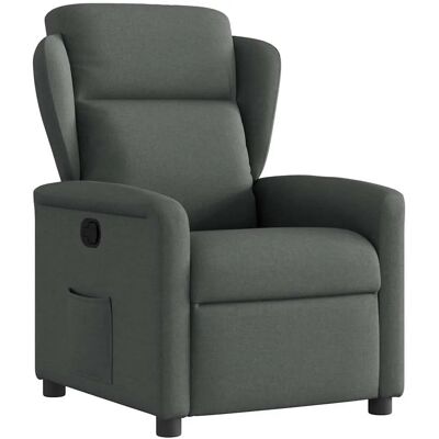 Fauteuil d'accent VidaXL - Gris foncé - Relaxation, rembourré, poche latérale - Publicité Fauteuil d'accent VidaXL - Gris foncé - Relaxation, rembourré, poche latérale - Publicité