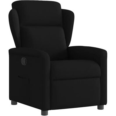 VidaXL Fauteuil d'accent - Reclinable manuel, Noir, Coussins, 110kg max - Publicité VidaXL Fauteuil d'accent - Reclinable manuel, Noir, Coussins, 110kg max - Publicité