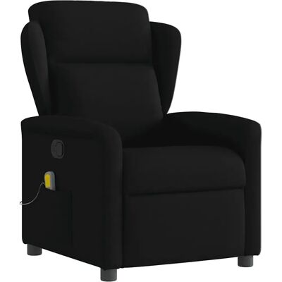 Chaise d'accent VidaXL - Reclinable manuel avec massage - Noir - Publicité Chaise d'accent VidaXL - Reclinable manuel avec massage - Noir - Publicité