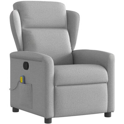 Chaise d'accent VidaXL - Reclinable manuel - Massage à vibration 6 points - Gris - Publicité Chaise d'accent VidaXL - Reclinable manuel - Massage à vibration 6 points - Gris - Publicité