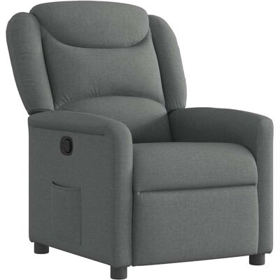 VidaXL Accentstol - Grå, Manuel recline, Komfortabel siddeplads VidaXL Accentstol - Grå, Manuel recline, Komfortabel siddeplads