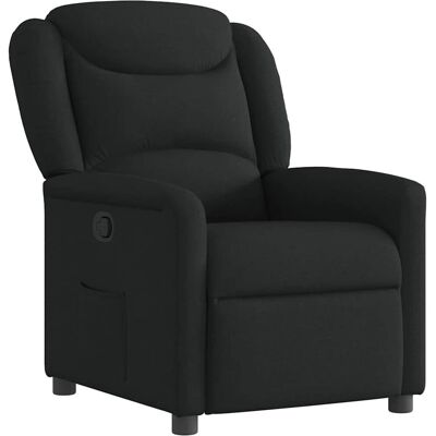 VidaXL Fauteuil d'accent - Reclinable manuel - Noir - Publicité VidaXL Fauteuil d'accent - Reclinable manuel - Noir - Publicité