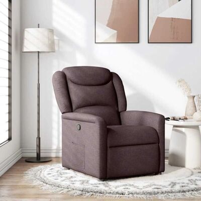 Fauteuil Relaxation Marron Foncé VIDAXL - Fauteuil - Publicité Fauteuil Relaxation Marron Foncé VIDAXL - Fauteuil - Publicité