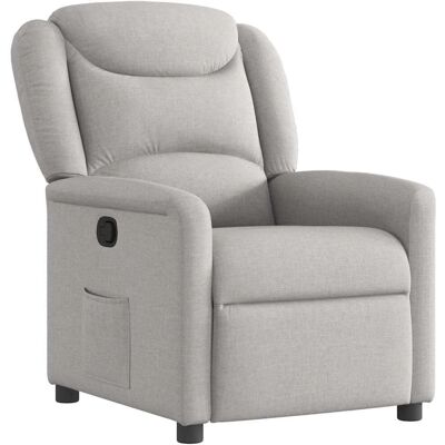 VidaXL Fauteuil Relax - Tissu Gris Nuvola VidaXL Fauteuil Relax - Tissu Gris Nuvola