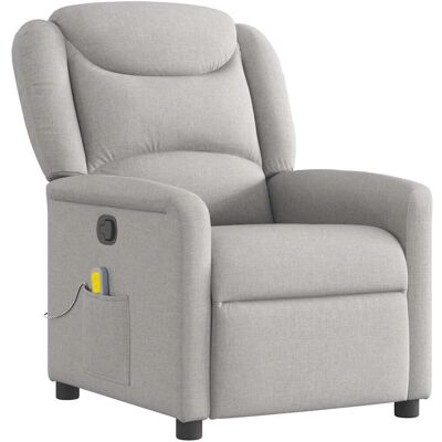 VidaXL Polstermassage-Sessel - Grau mit manueller Neigung VidaXL Polstermassage-Sessel - Grau mit manueller Neigung