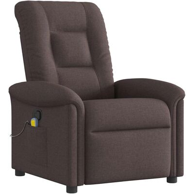 VidaXL Fauteuil d'accent - Marron foncé - Fauteuil de massage inclinable - Publicité VidaXL Fauteuil d'accent - Marron foncé - Fauteuil de massage inclinable - Publicité