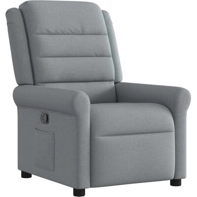 Fauteuil VidaXL - Relaxation Manuelle, Gris Clair, Accoudoirs Rembourrés - Fauteuil - Publicité Fauteuil VidaXL - Relaxation Manuelle, Gris Clair, Accoudoirs Rembourrés - Fauteuil - Publicité