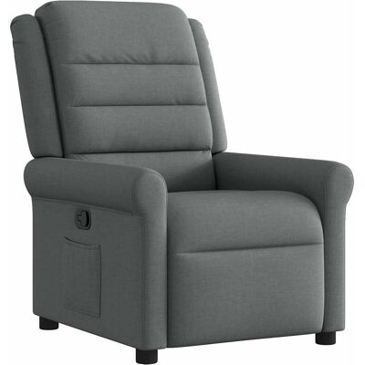 Chaise VidaXL - Fauteuil Relaxation Manuel, Gris, Coussins Doux - Fauteuil - Publicité Chaise VidaXL - Fauteuil Relaxation Manuel, Gris, Coussins Doux - Fauteuil - Publicité