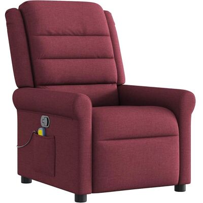 VidaXL Fauteuil d'accent - Chaise inclinable en tissu bordeaux - Publicité VidaXL Fauteuil d'accent - Chaise inclinable en tissu bordeaux - Publicité