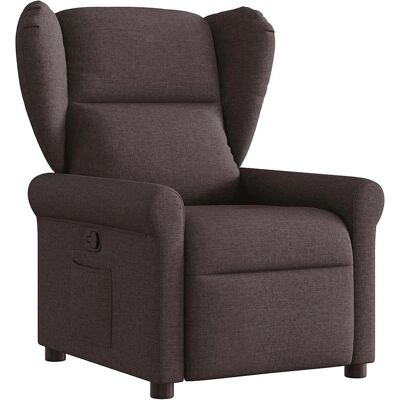Chaise d'accent VidaXL - Marron foncé - Relax - Publicité Chaise d'accent VidaXL - Marron foncé - Relax - Publicité