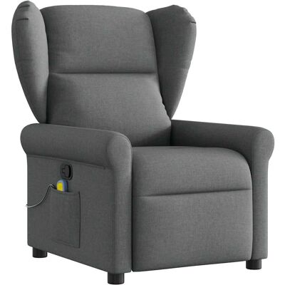 VidaXL Massagefauteuil - Grijs, Recliner, Comfort VidaXL Massagefauteuil - Grijs, Recliner, Comfort