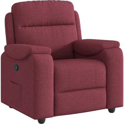 Chaise d'Accent VidaXL - Vin Rouge Tissu - Publicité Chaise d'Accent VidaXL - Vin Rouge Tissu - Publicité