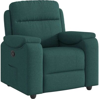 Chaise d'accent VidaXL - Vert foncé - Reclinable Chaise d'accent VidaXL - Vert foncé - Reclinable