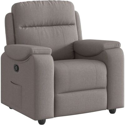 Chaise d'accent VidaXL - Relaxation manuelle, tissu taupe gris - Accent Chair - Publicité Chaise d'accent VidaXL - Relaxation manuelle, tissu taupe gris - Accent Chair - Publicité