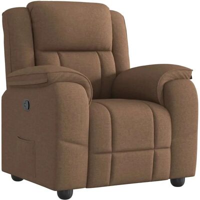 VidaXL Fauteuil - Bruin - Verstelbaar - Comfortabel VidaXL Fauteuil - Bruin - Verstelbaar - Comfortabel