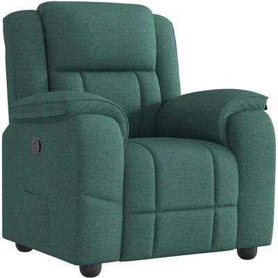 Chaise d'Accent VidaXL - Tissu Vert Foncé - Publicité Chaise d'Accent VidaXL - Tissu Vert Foncé - Publicité