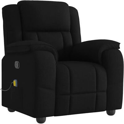 Chaise d'accent VidaXL - Fauteuil de massage inclinable - Noir - Publicité Chaise d'accent VidaXL - Fauteuil de massage inclinable - Noir - Publicité