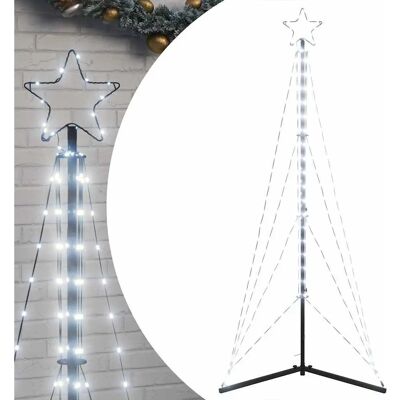 vidaXL Weihnachtsbeleuchtung, Weihnachtsbaum-Beleuchtung 363 LEDs Kaltweiß 182 cm - Weihnachtsbaum Licht vidaXL Weihnachtsbeleuchtung, Weihnachtsbaum-Beleuchtung 363 LEDs Kaltweiß 182 cm - Weihnachtsbaum Licht