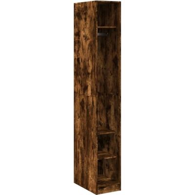 vidaXL Kleiderschrank Mit Schubladen Räuchereiche 30x50x200 cm - Kleiderschrank vidaXL Kleiderschrank Mit Schubladen Räuchereiche 30x50x200 cm - Kleiderschrank