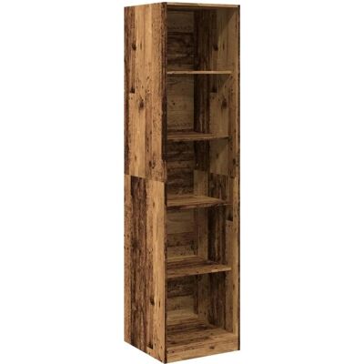 vidaXL Bruine Engineered Wood Garderobekast - 50x50x200 cm - Kast vidaXL Bruine Engineered Wood Garderobekast - 50x50x200 cm - Kast