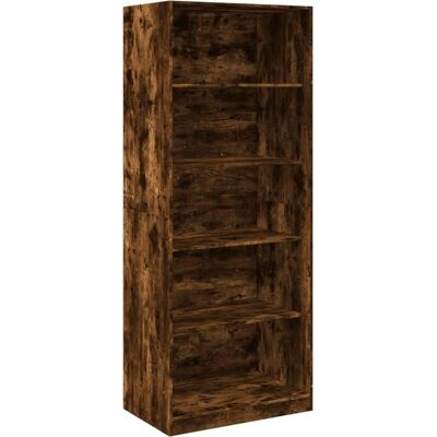 vidaXL Skab i røgfaget eg - 80x50x200 cm, 4 hylder vidaXL Skab i røgfaget eg - 80x50x200 cm, 4 hylder