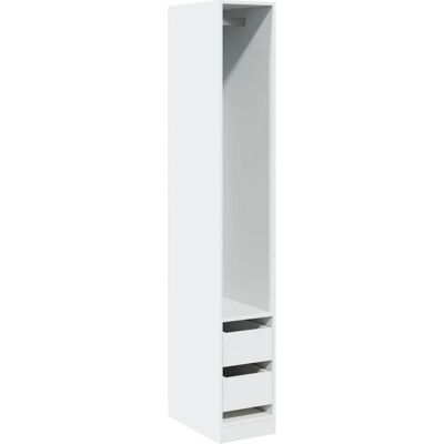vidaXL Hvid 30x50x200 cm ingeniørtræ garderobe - Garderobe vidaXL Hvid 30x50x200 cm ingeniørtræ garderobe - Garderobe