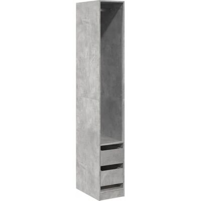 vidaXL Skab Grå Beton 30x50x200 cm - Træmateriale vidaXL Skab Grå Beton 30x50x200 cm - Træmateriale