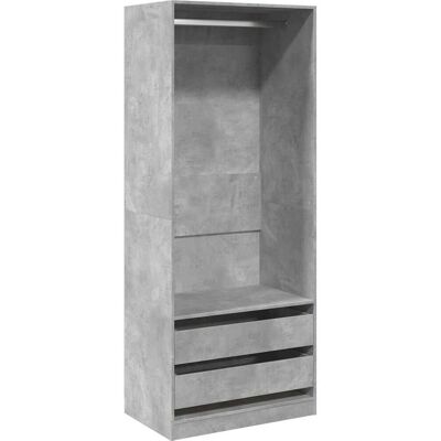 vidaXL Grå betonskab - ingeniørtræ, 80x50x200cm vidaXL Grå betonskab - ingeniørtræ, 80x50x200cm