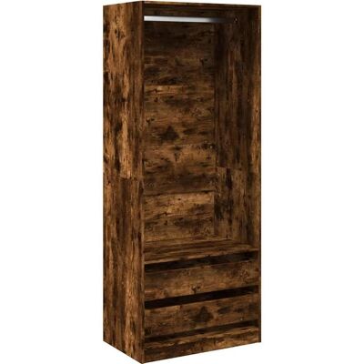 vidaXL Røget eg garderobe - Engineered Wood Opbevaring vidaXL Røget eg garderobe - Engineered Wood Opbevaring