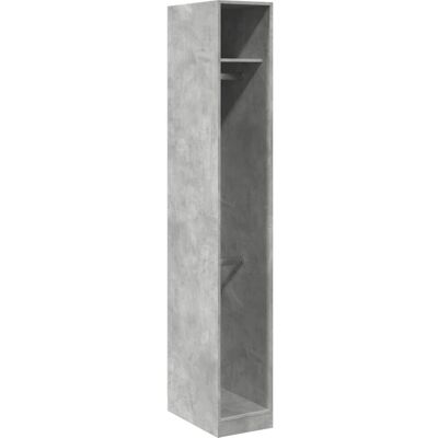 vidaXL Garderobe Betongrå 30x50x200 cm Ingeineret Træ - Garderobe vidaXL Garderobe Betongrå 30x50x200 cm Ingeineret Træ - Garderobe