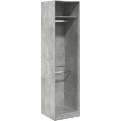 vidaXL Betongrå Garderobe - 50x50x200 cm, 2 rum vidaXL Betongrå Garderobe - 50x50x200 cm, 2 rum